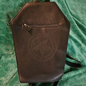 Black Craft Cult coffin backpack